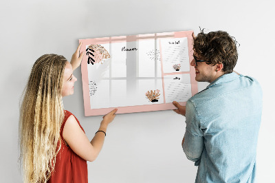 Schreib magnettafel Planer mit Platz für Fotos