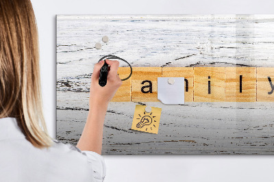 Magnettafel zum schreiben Pinnwand für Fotos und Notizen