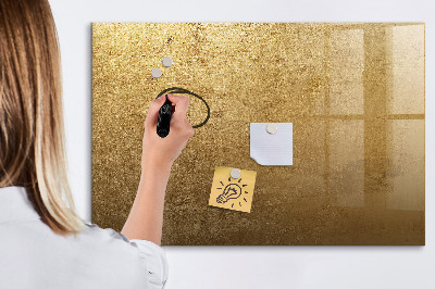Schreib magnettafel Goldene Tafel für Notizen und Fotos