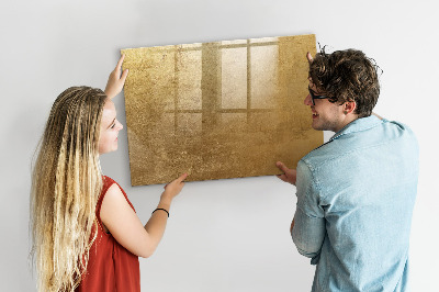 Schreib magnettafel Goldene Tafel für Notizen und Fotos