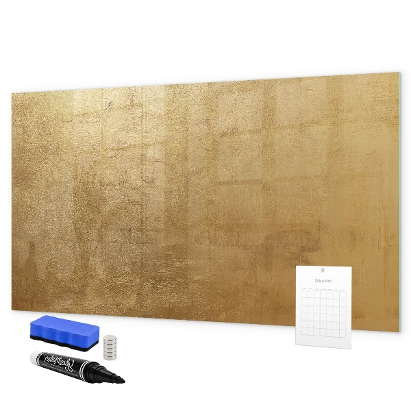 Schreib magnettafel Goldene Tafel für Notizen und Fotos