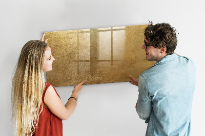 Schreib magnettafel Goldene Tafel für Notizen und Fotos