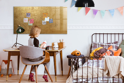 Schreib magnettafel Goldene Tafel für Notizen und Fotos