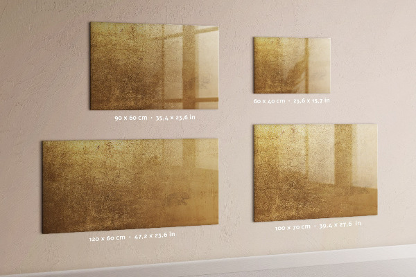 Schreib magnettafel Goldene Tafel für Notizen und Fotos