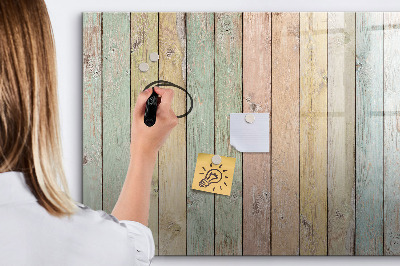 Magnettafel zum schreiben Eine farbenfrohe Tafel für Fotos und Notizen