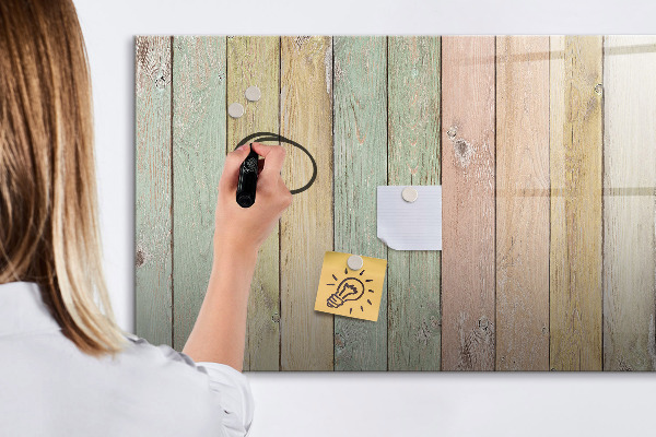 Magnettafel zum schreiben Eine farbenfrohe Tafel für Fotos und Notizen