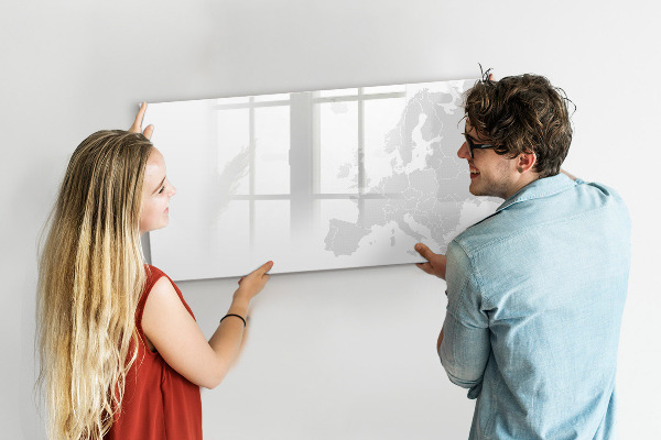 Magnettafel zum schreiben Interaktives Poster für Fotos und Notizen