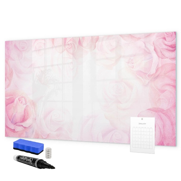 Magnettafel zum schreiben Rosa Tafel für Fotos und Notizen