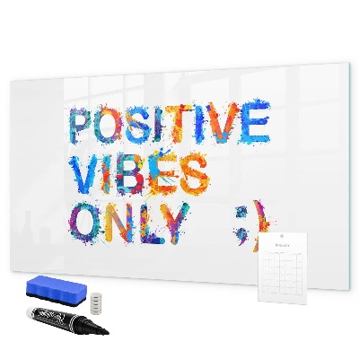 Magnettafel zum schreiben Positive Stimmung in einem farbenfrohen Stil