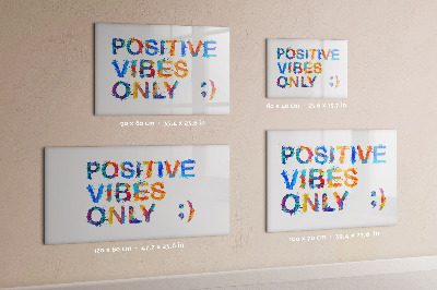 Magnettafel zum schreiben Positive Stimmung in einem farbenfrohen Stil