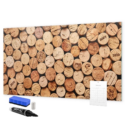 Schreib magnettafel Fotowand aus Weinkorken