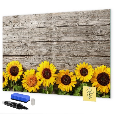 Magnettafel zum schreiben Kreatives Sonnenblumen-Blumenbrett