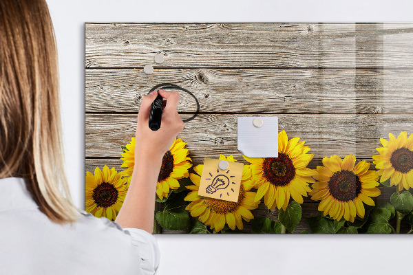 Magnettafel zum schreiben Kreatives Sonnenblumen-Blumenbrett