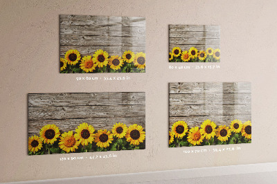 Magnettafel zum schreiben Kreatives Sonnenblumen-Blumenbrett