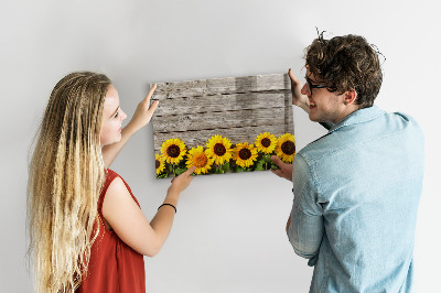 Magnettafel zum schreiben Kreatives Sonnenblumen-Blumenbrett