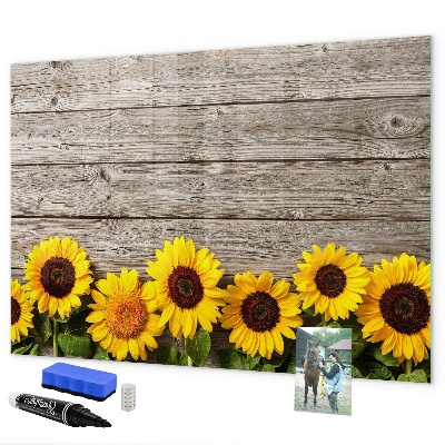 Magnettafel zum schreiben Kreatives Sonnenblumen-Blumenbrett