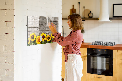 Magnettafel zum schreiben Kreatives Sonnenblumen-Blumenbrett