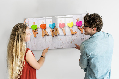 Schreib magnettafel Farbenfrohe Erinnerungen in einer Fotokette