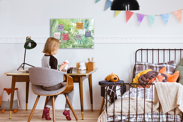 Magnettafel zum schreiben Grüne Tafel für Fotos und Notizen