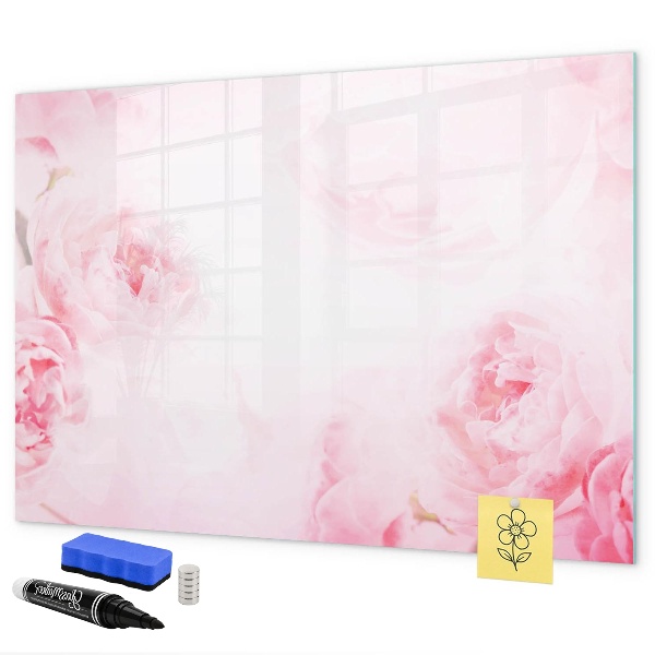 Schreib magnettafel Romantische Erinnerungen auf rosa Hintergrund