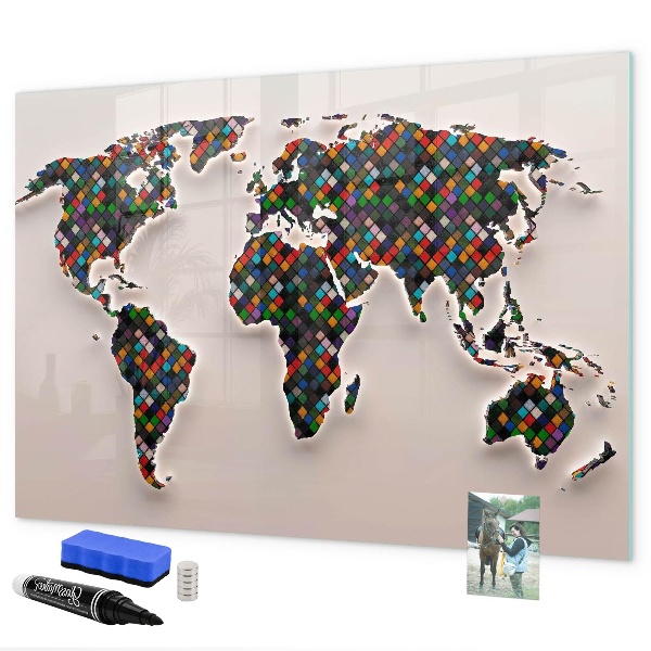 Magnettafel zum schreiben Interaktive Welt mit Fotospots