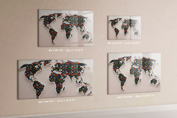 Magnettafel zum schreiben Interaktive Welt mit Fotospots