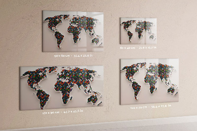 Magnettafel zum schreiben Interaktive Welt mit Fotospots