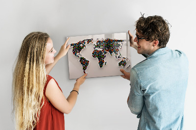 Magnettafel zum schreiben Interaktive Welt mit Fotospots