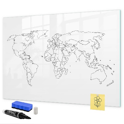 Magnettafel zum schreiben Reisen und Erinnerungen in Bildern