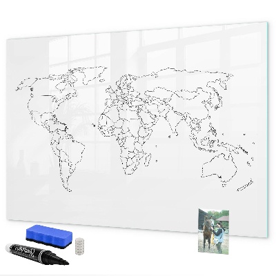 Magnettafel zum schreiben Reisen und Erinnerungen in Bildern
