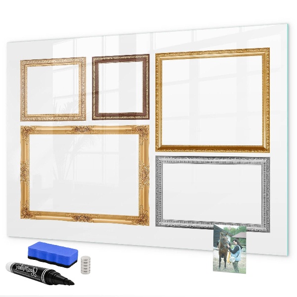 Schreib magnettafel Ein kreativer Ort für Fotos und Notizen
