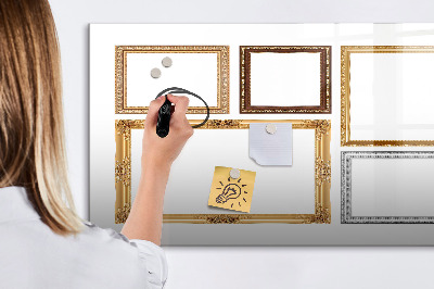 Schreib magnettafel Ein kreativer Ort für Fotos und Notizen