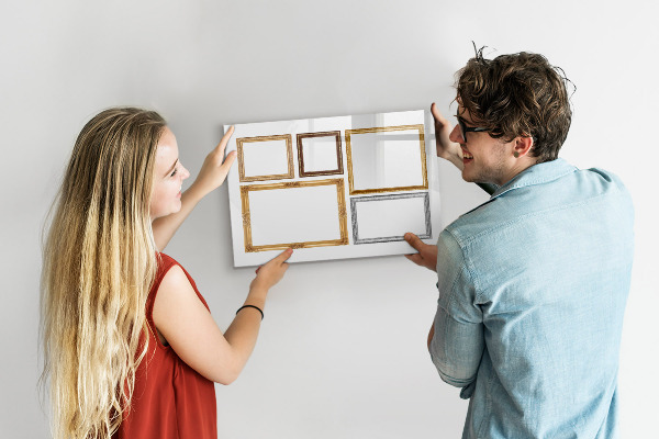 Schreib magnettafel Ein kreativer Ort für Fotos und Notizen