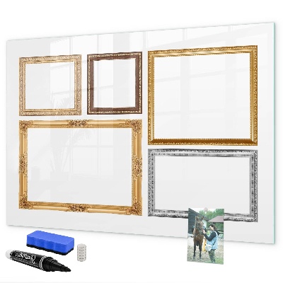 Schreib magnettafel Ein kreativer Ort für Fotos und Notizen
