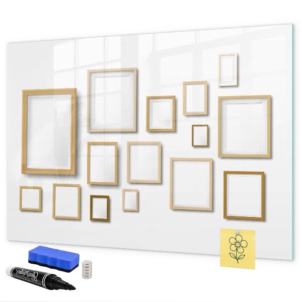 Schreib magnettafel Ein kreativer Raum für Fotos und Notizen