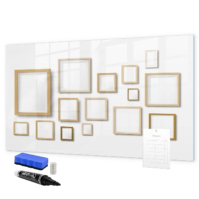 Schreib magnettafel Ein kreativer Raum für Fotos und Notizen