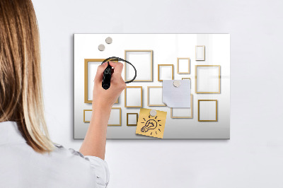 Schreib magnettafel Ein kreativer Raum für Fotos und Notizen