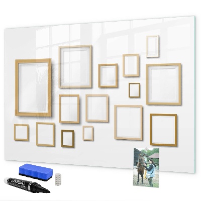 Schreib magnettafel Ein kreativer Raum für Fotos und Notizen