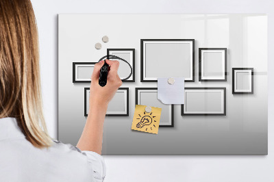 Magnettafel zum schreiben Moderne Pinnwand für Fotos und Notizen