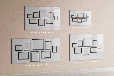 Magnettafel zum schreiben Moderne Pinnwand für Fotos und Notizen