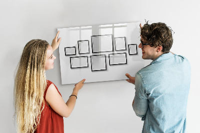 Magnettafel zum schreiben Moderne Pinnwand für Fotos und Notizen