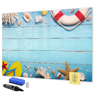 Schreib magnettafel Sommererinnerungen am Meer