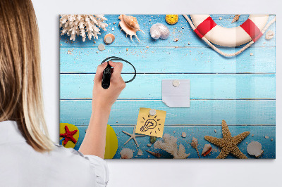 Schreib magnettafel Sommererinnerungen am Meer