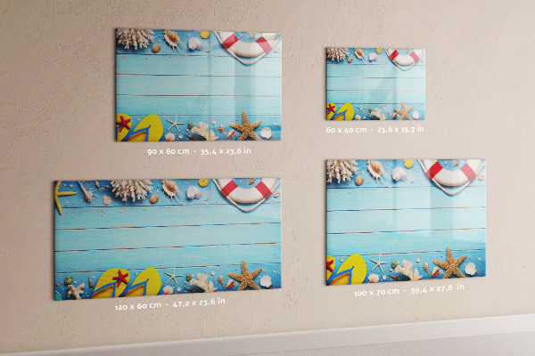 Schreib magnettafel Sommererinnerungen am Meer