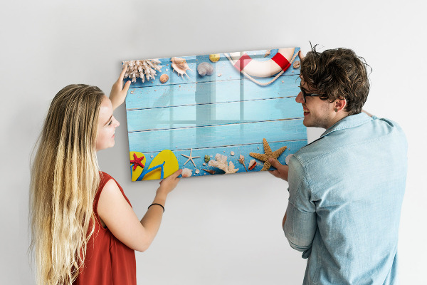 Schreib magnettafel Sommererinnerungen am Meer