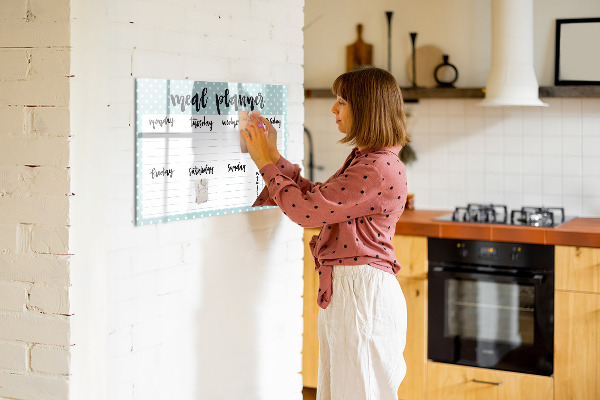 Schreib magnettafel Speiseplan für die ganze Woche