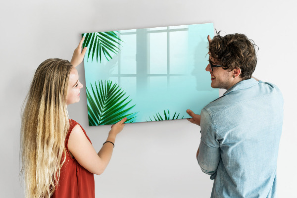 Magnettafel zum schreiben Grünes Poster für Fotos und Notizen