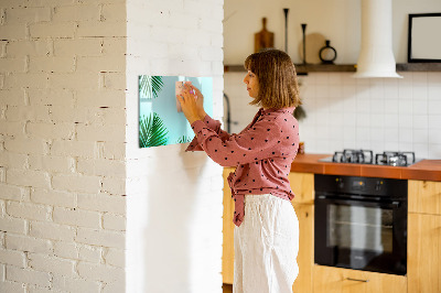 Magnettafel zum schreiben Grünes Poster für Fotos und Notizen