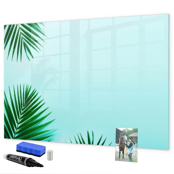 Magnettafel zum schreiben Grünes Poster für Fotos und Notizen