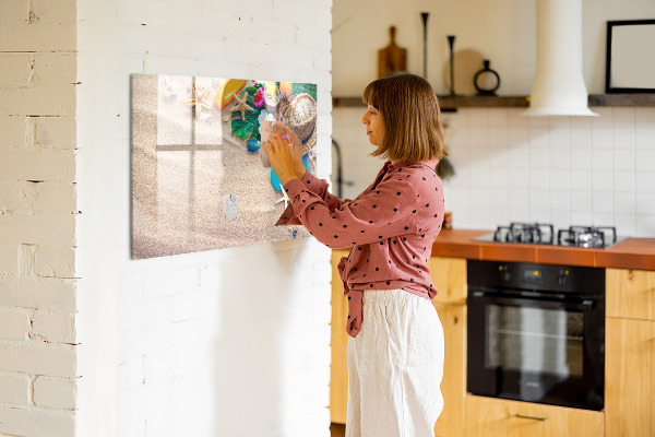 Schreib magnettafel Sommererinnerungen am Strand